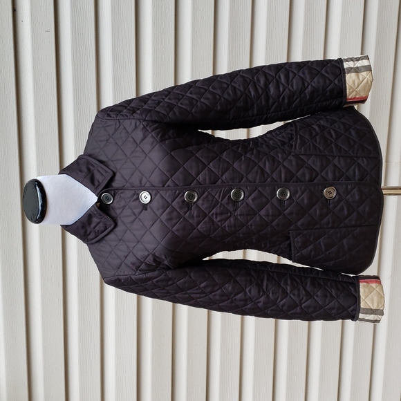 BURBERRY NOVA CHECK LINED QUILTED JACKET